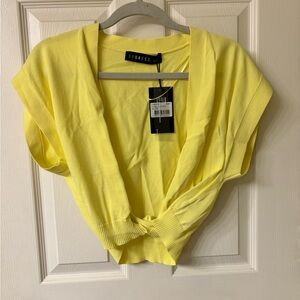 Lioness yellow crop top